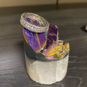 Silver plated size 5 ring !